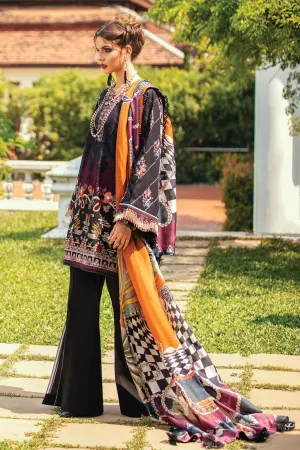 Baroque Luxury Lawn Collection – Black Treasure