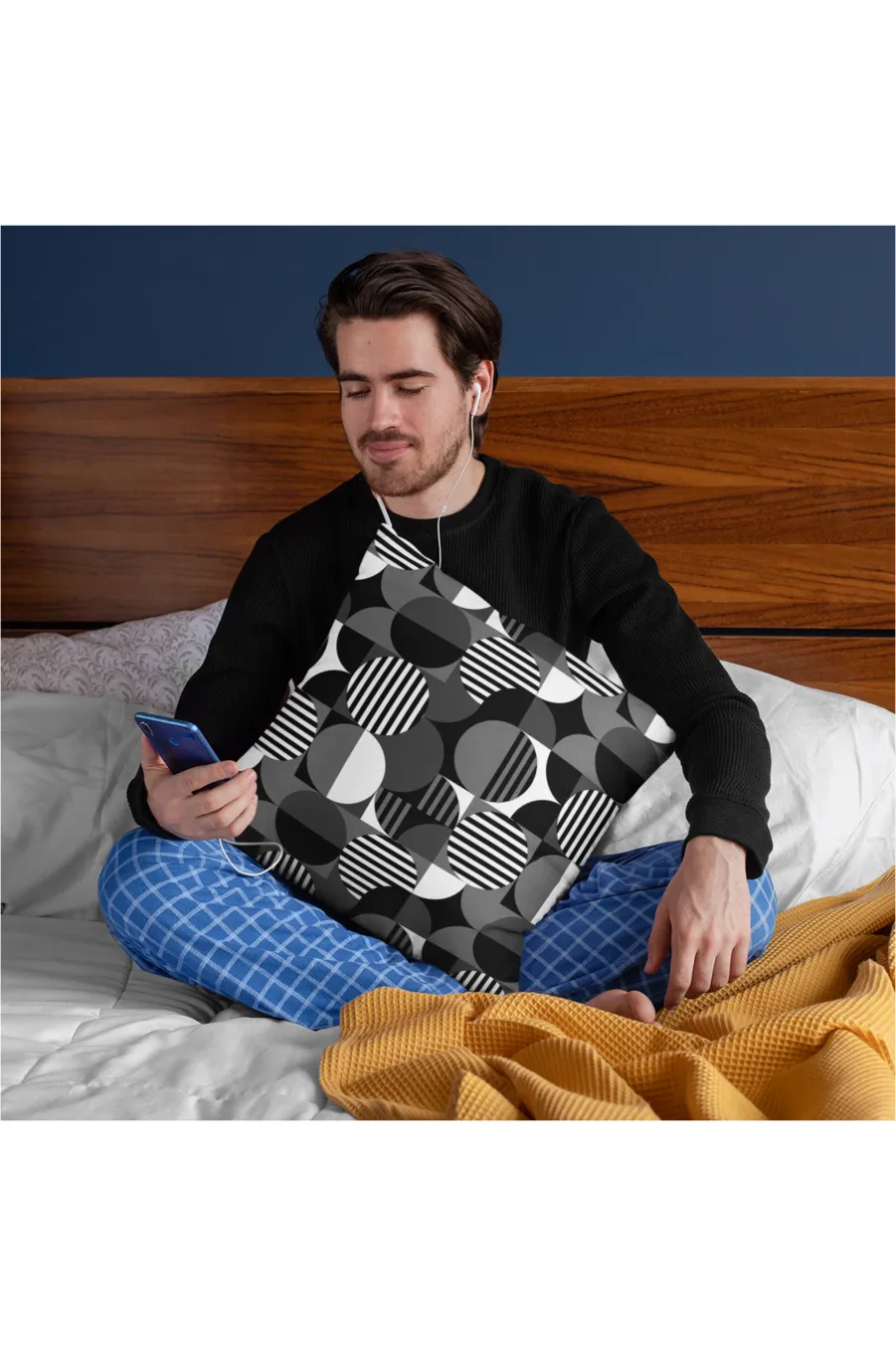 Bauhaus Spun Polyester Square Pillow