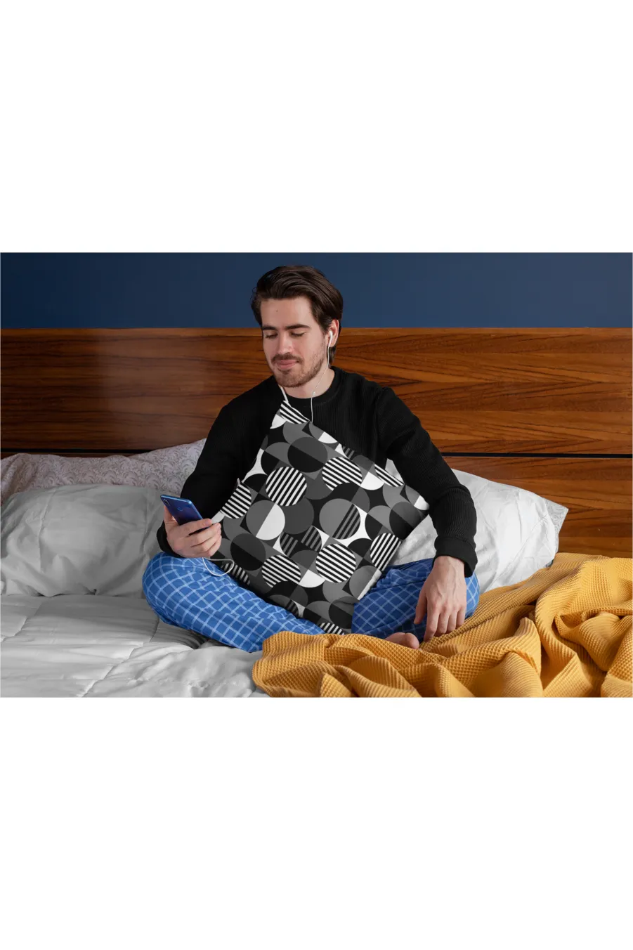 Bauhaus Spun Polyester Square Pillow