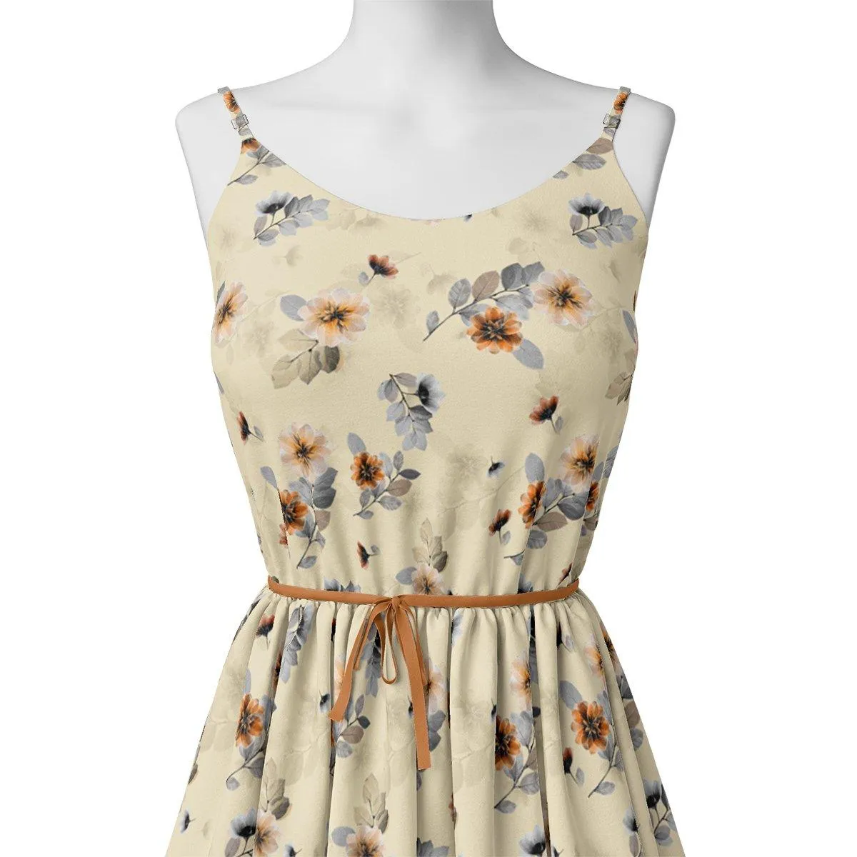 Beautiful Anemone Flower Bunch Digital Printed Fabric - Weightless