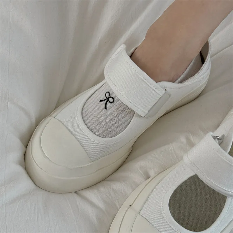 Bow Embroidery Cotton Women's Low-cut Liners Socks