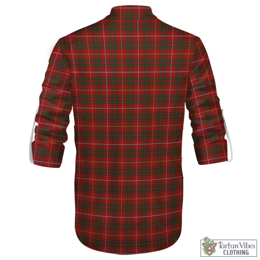 Bruce Tartan Men's Scottish Traditional Jacobite Ghillie Kilt Shirt