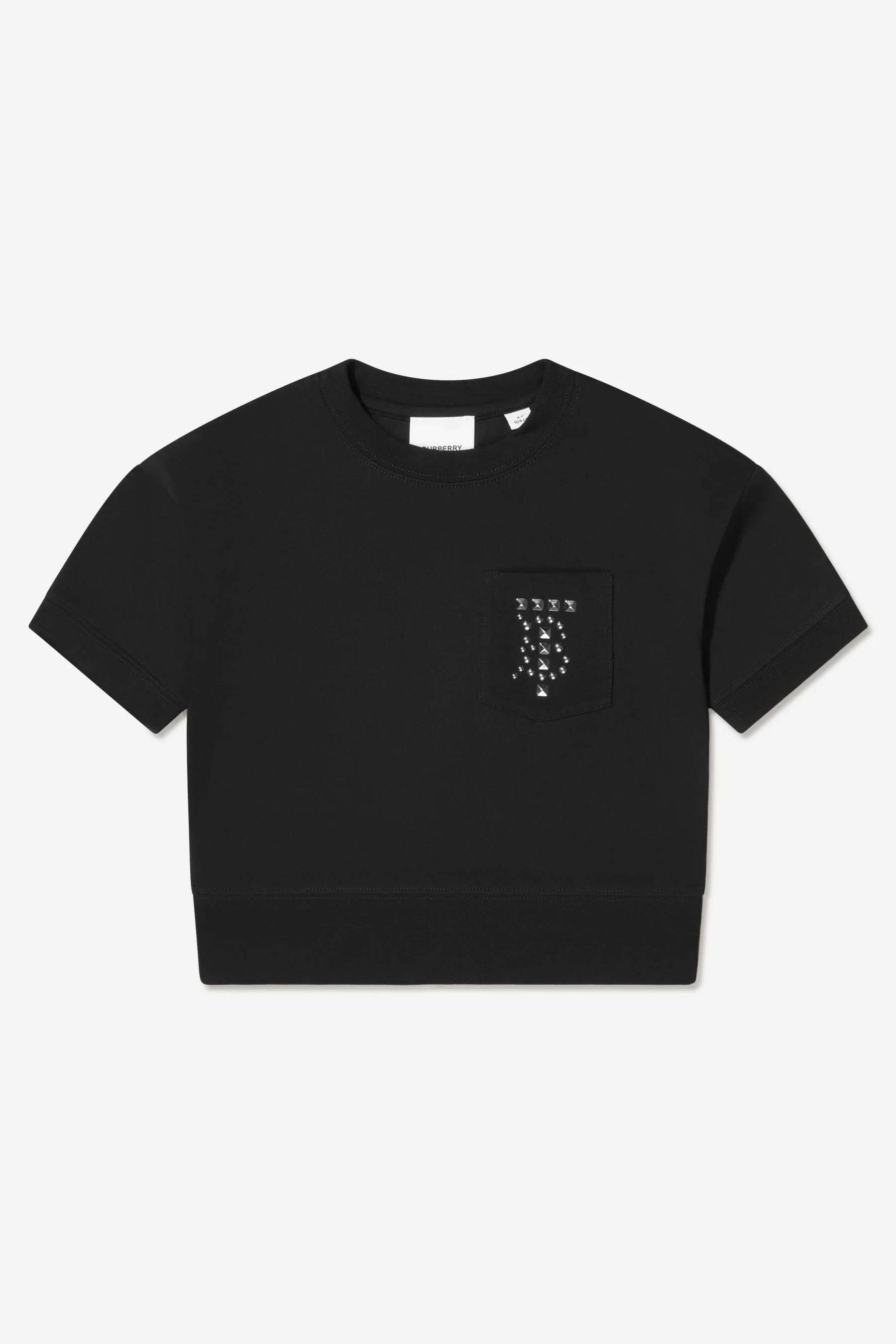 Burberry Girls Cotton Studded T-Shirt