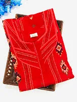 Comfy Red Color Cotton Nighty For Women