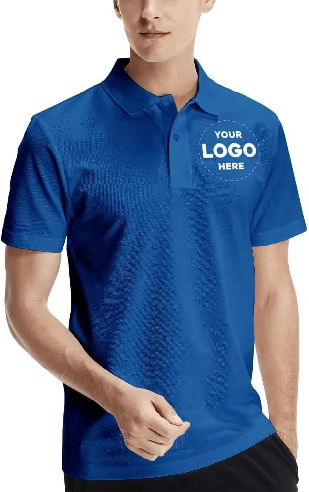 Custom Polo Shirts for Business & Leisure - Customizable, Print Personalized Logo, Team Golf Apparel, Corporate Wear