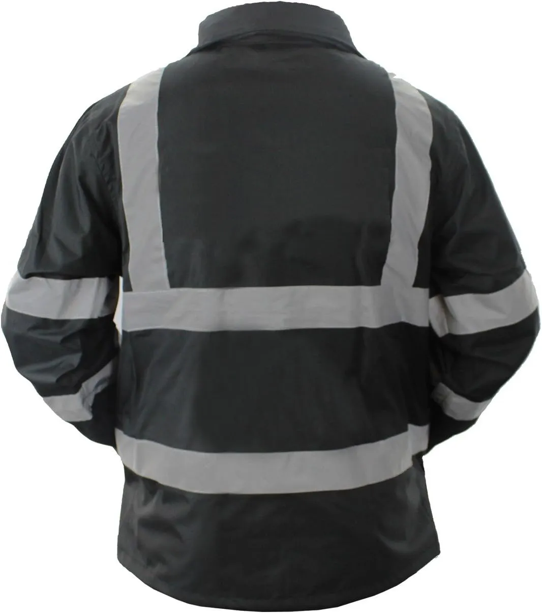 First Class High Visibility Water Resistant Raincoat Jacket and Pant With Reflective Stripes