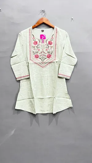 Green Short Kurti
