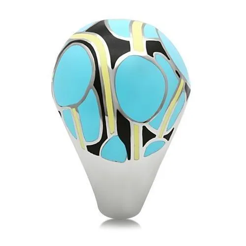 High polished (no plating) Stainless Steel Ring with No Stone for Women Style TK249