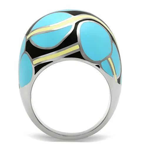 High polished (no plating) Stainless Steel Ring with No Stone for Women Style TK249