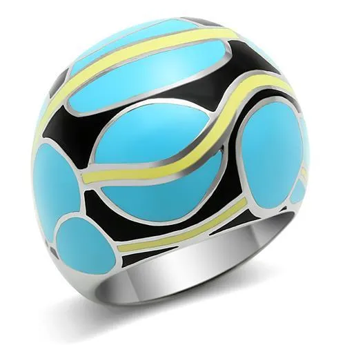 High polished (no plating) Stainless Steel Ring with No Stone for Women Style TK249