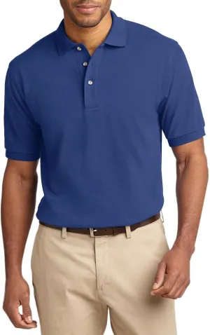 JustBlanks Men's Short Sleeves Heavyweight Cotton Pique Polo Shirt 100% Combed Cotton Jersey Heavyweight Polo Shirt for Men