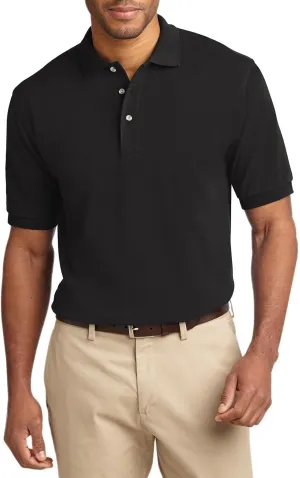 JustBlanks Men's Short Sleeves Heavyweight Cotton Pique Polo Shirt 100% Combed Cotton Jersey Heavyweight Polo Shirt for Men