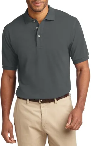 JustBlanks Men's Short Sleeves Heavyweight Cotton Pique Polo Shirt 100% Combed Cotton Jersey Heavyweight Polo Shirt for Men