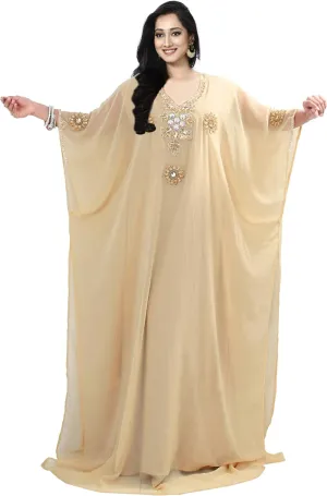 KoC Kaftans for Women Farasha Kimono Dress Beach wear Cover ups Top - Free Size