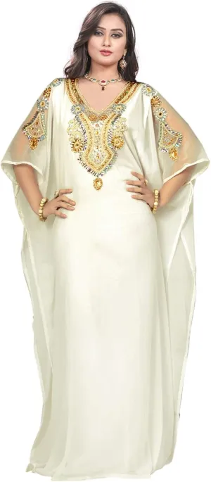 KoC Women wear Kaftan Farasha Long Maxi Party Casual Dress Kimono Top Free Size