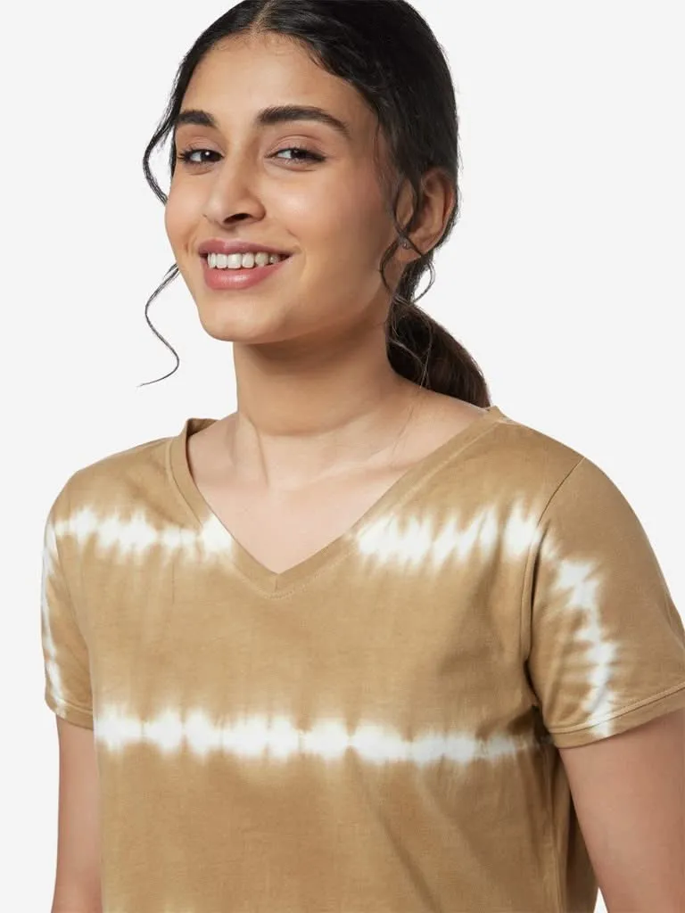 LOV Beige Tie-Dye Print Ruben T-Shirt