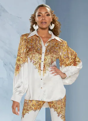 Love the Queen 17389T Embellished Top