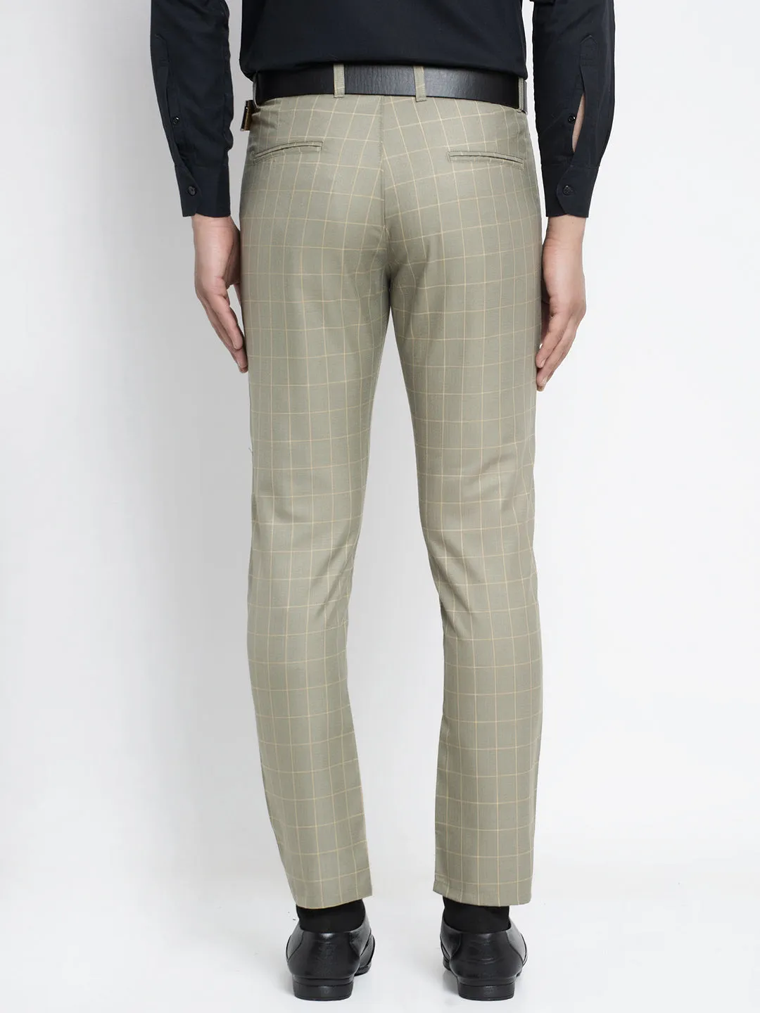 Men's Green Formal Trousers ( FGP 260Pista ) - Jainish