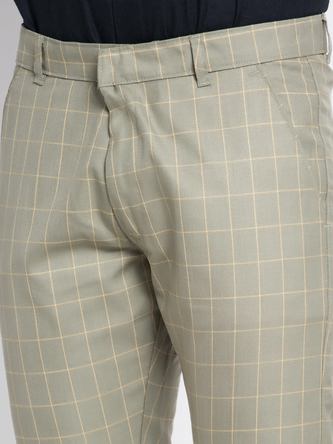 Men's Green Formal Trousers ( FGP 260Pista ) - Jainish