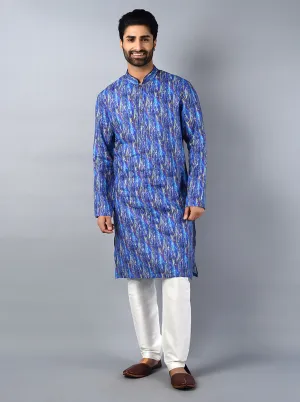 Multicolor Printed Regular Fit Kurta | TULA