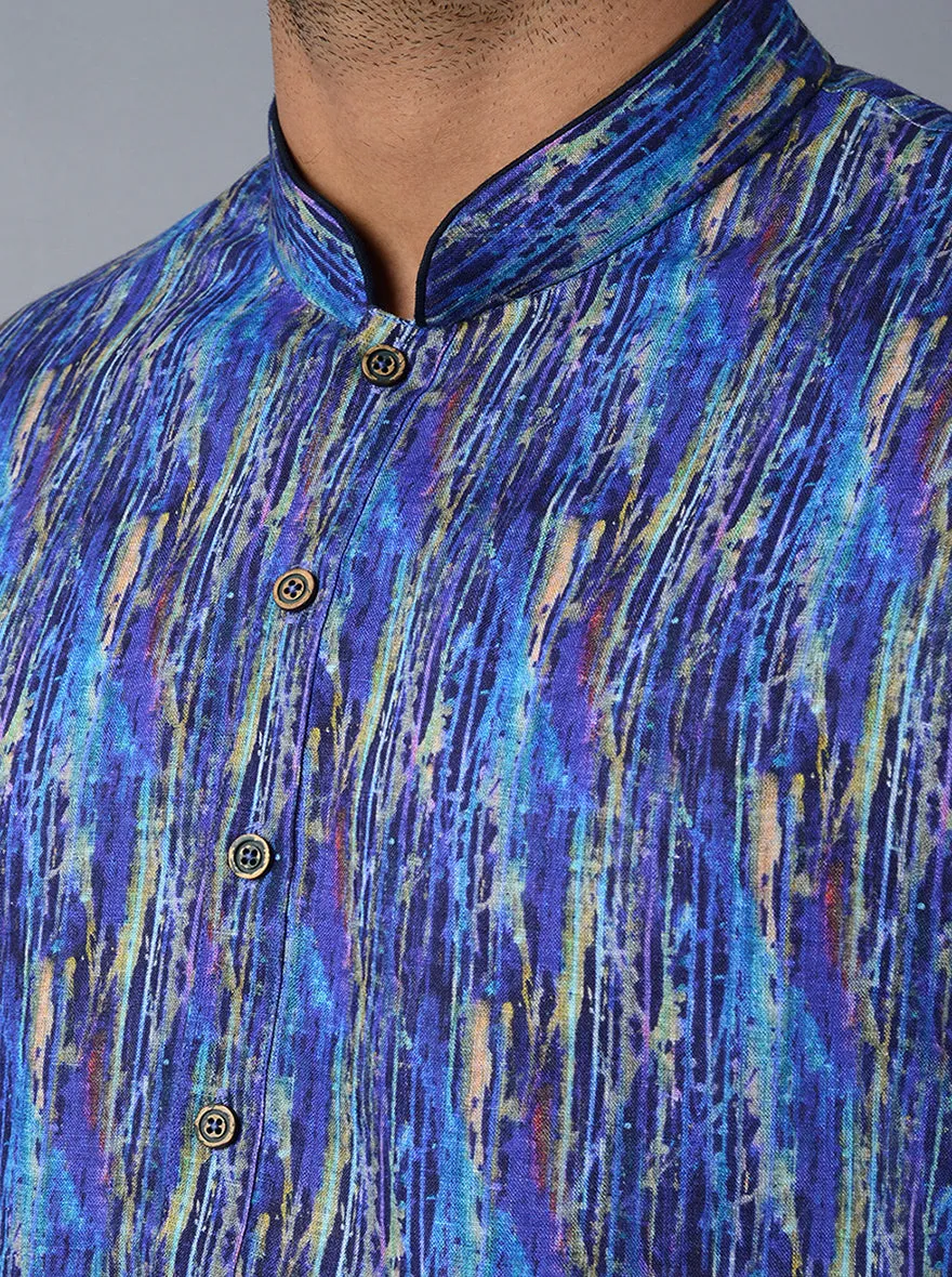 Multicolor Printed Regular Fit Kurta | TULA