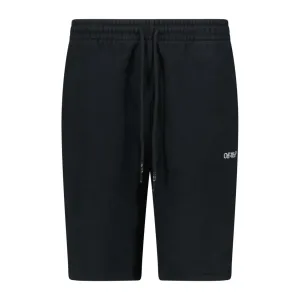 OFF WHITE  Cotton Sweat Shorts Black