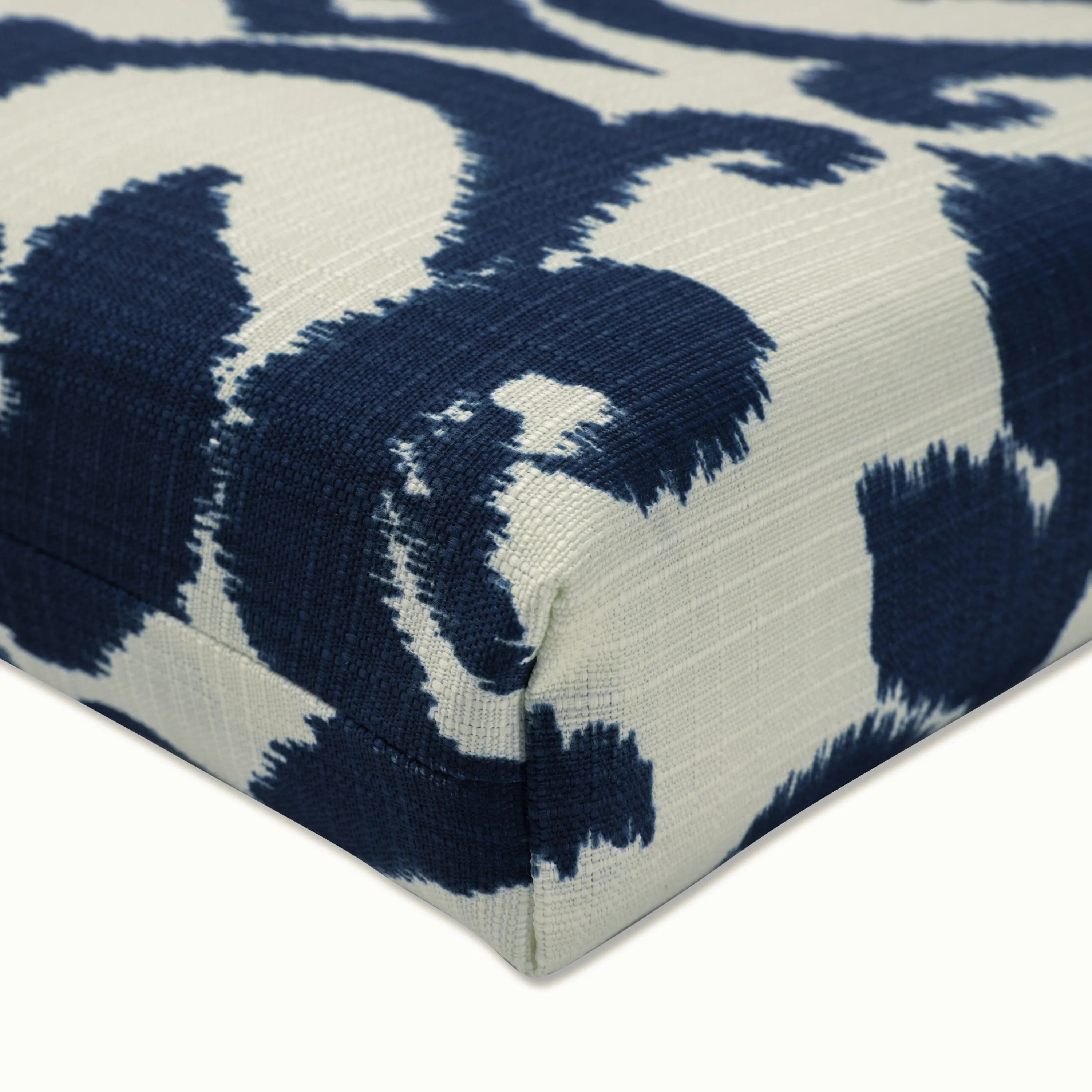 Outdoor/Indoor Basalto Navy Squared Corners Seat Cushion (Set of 2)