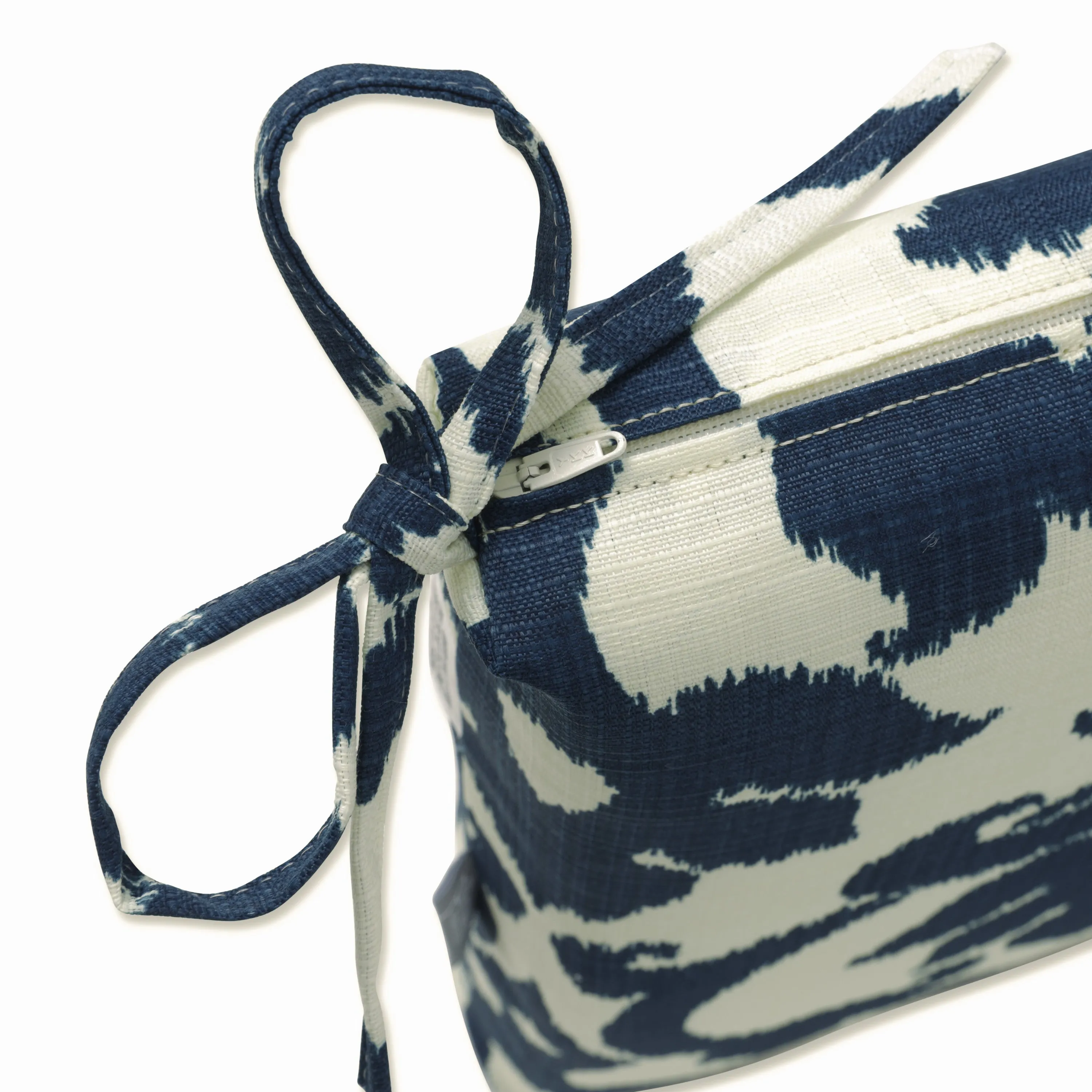 Outdoor/Indoor Basalto Navy Squared Corners Seat Cushion (Set of 2)