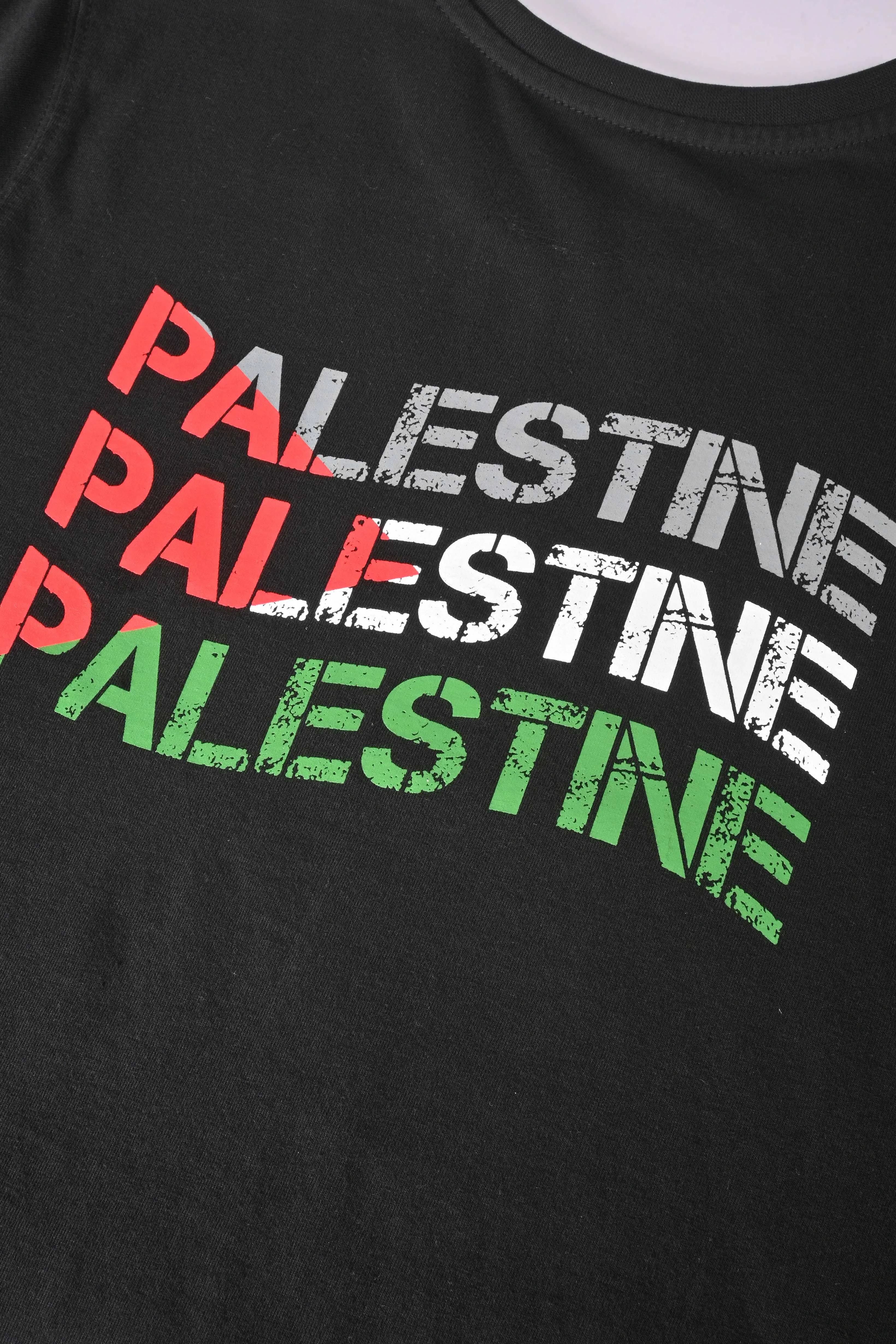 Polo Republica Men's Free Palestine Bold Print T Shirt - 100% Combed BCI Cotton