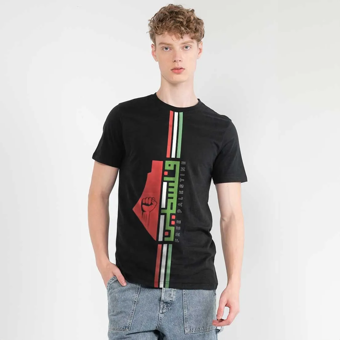 Polo Republica Men's Free Palestine Bold Print T Shirt - 100% Combed BCI Cotton