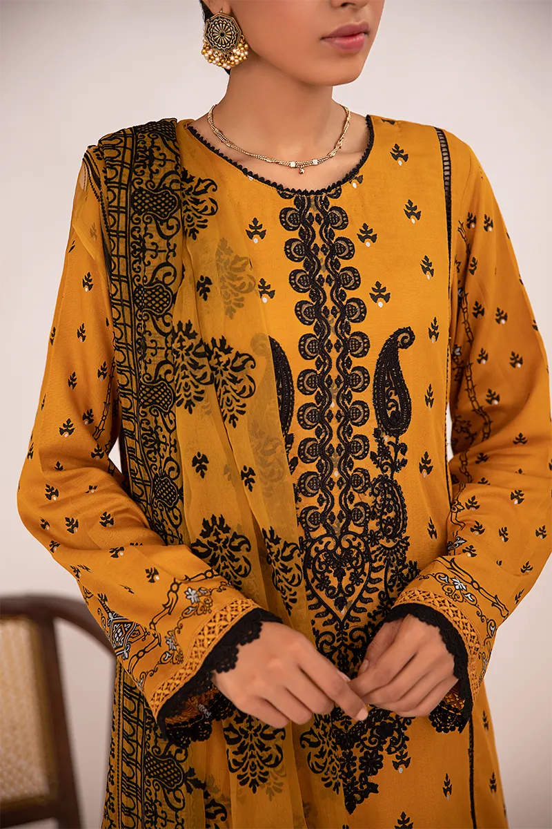 Qalamkar Qline Linen Collection 2020 – LE-14