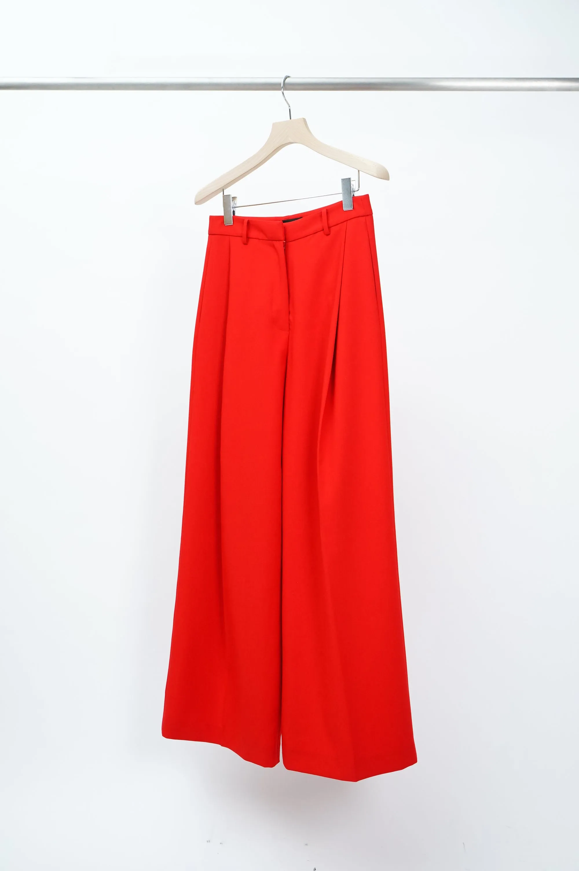 "LAURUSTINUS" -Polyester Baggy Slacks-