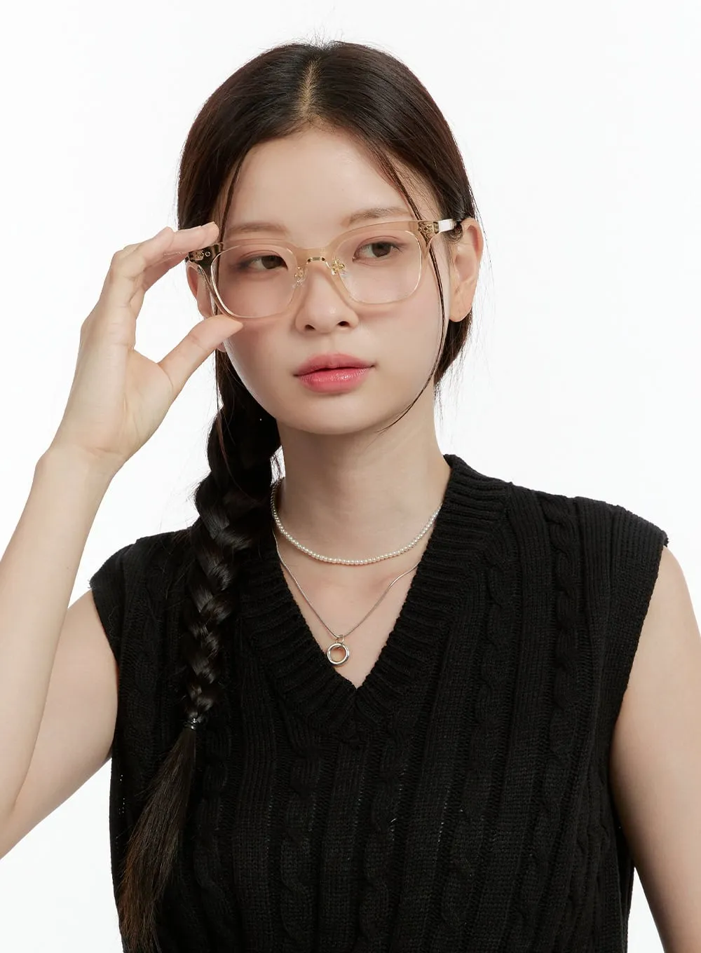Square Clear Frame Glasses OL423