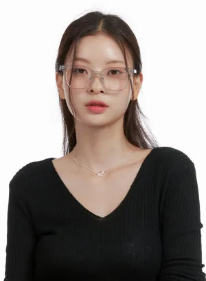 Square Clear Frame Glasses OL423