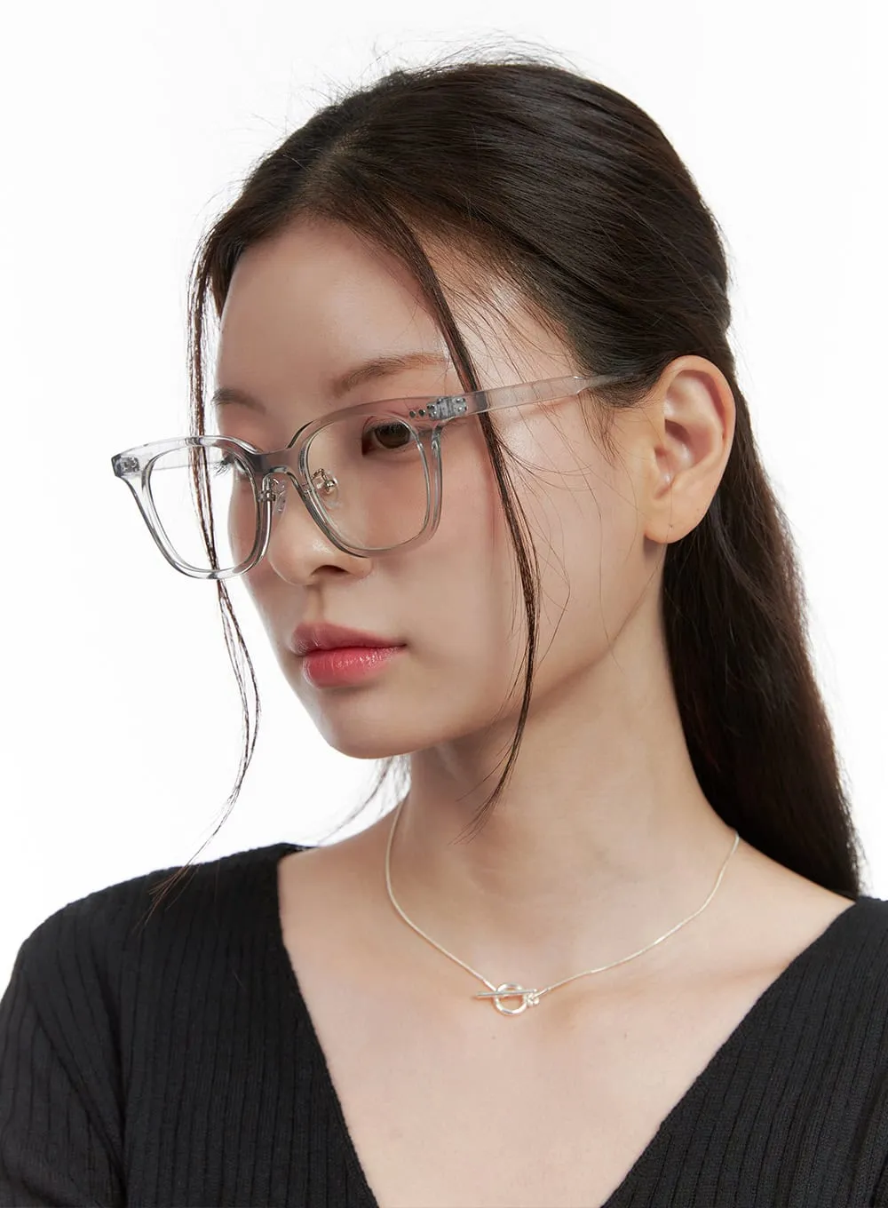 Square Clear Frame Glasses OL423