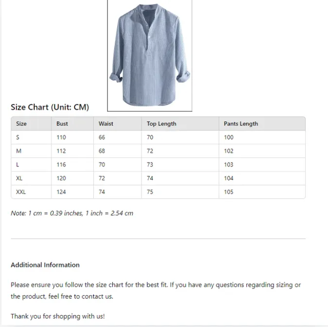 Stripe Long Sleeve Shirt