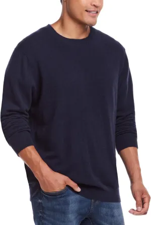 Weatherproof Vintage Men's 100% Cashmere Sweater  Ultra-Soft, Warm & Lightweight Pullover for All-Day Comfort (S-XXL)