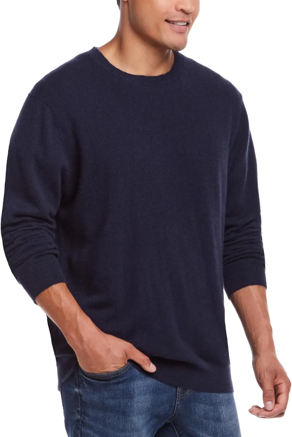 Weatherproof Vintage Men's 100% Cashmere Sweater  Ultra-Soft, Warm & Lightweight Pullover for All-Day Comfort (S-XXL)